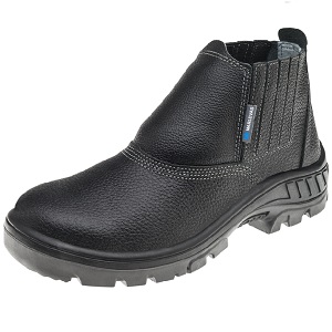 BOTINA PU BI C/B ACO ELASTICO COURO PRETO 95B19 A TAM 42