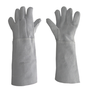 LUVA RASPA C/ REFORCO CANO LONGO 20CM  GROUPON LINHA NYLON