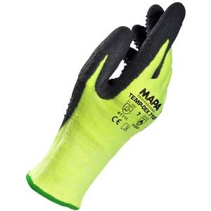 LUVA TRICOTADA BANHO NITRILICO AM/PR TEMPDEX710 T.09
