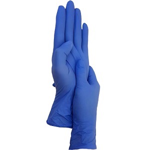 LUVA PROCEDIMENTO NITRILO AZUL S/PO TAM MD CAIXA COM 100