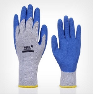 LUVA TRIC BANHO LATEX AZ/CZ GRIP VOLK T.09 101060032
