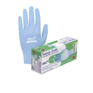 LUVA NITRILA S/PO AZ CX C/100 PCS SENSI SOFT 106004302 T.09