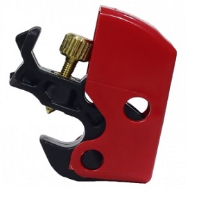 BLOQUEIO UNIVERSAL P/ DISJUNTORES EM PLASTICO VERMELHO DBUP